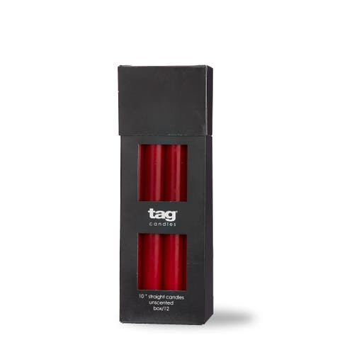 Cranberry Taper Candles by Color Studio for Everyday Use