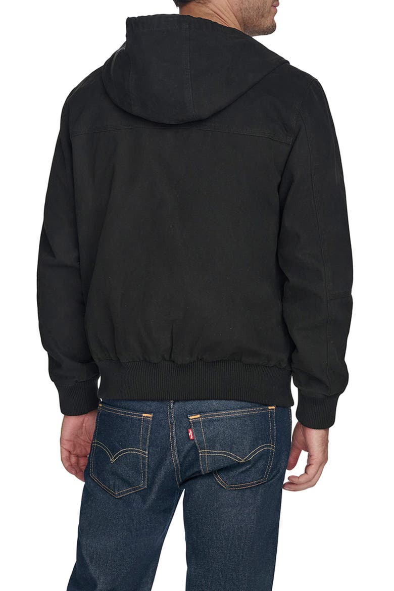 Lightweight Workwear Hooded Jacket, Alternate, color, BLACK