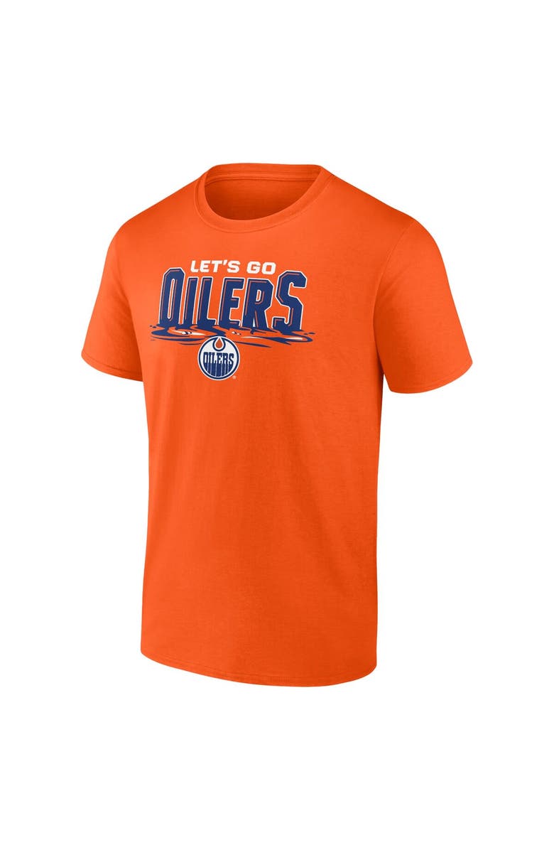 FANATICS Men's Fanatics Branded Orange Edmonton Oilers Local T-Shirt, Alternate, color, 