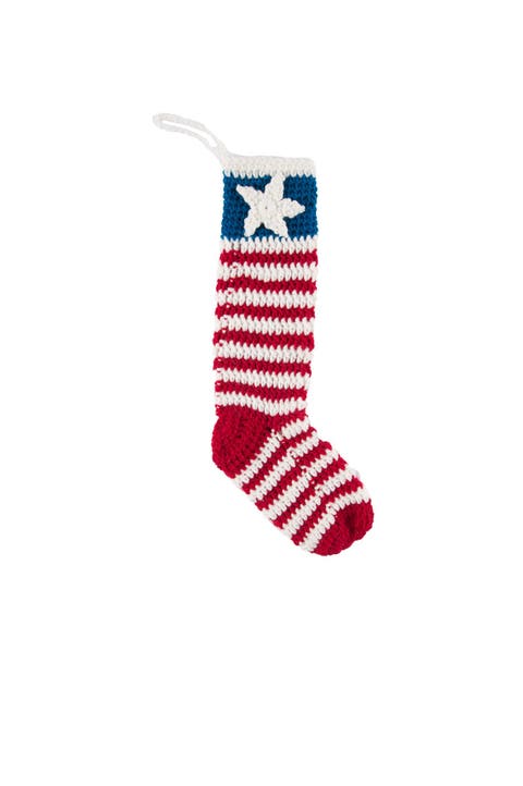 Flag Crochet Stocking