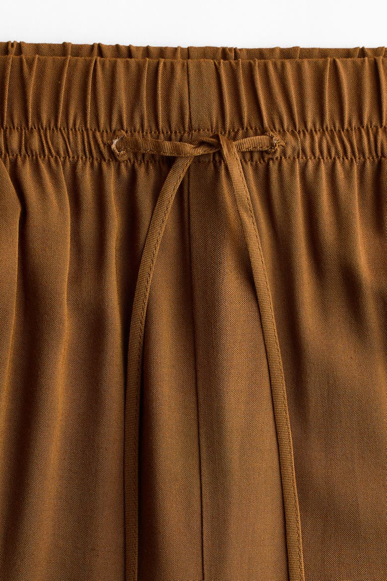 Wide Pull-on Trousers, Alternate, color, Olive green