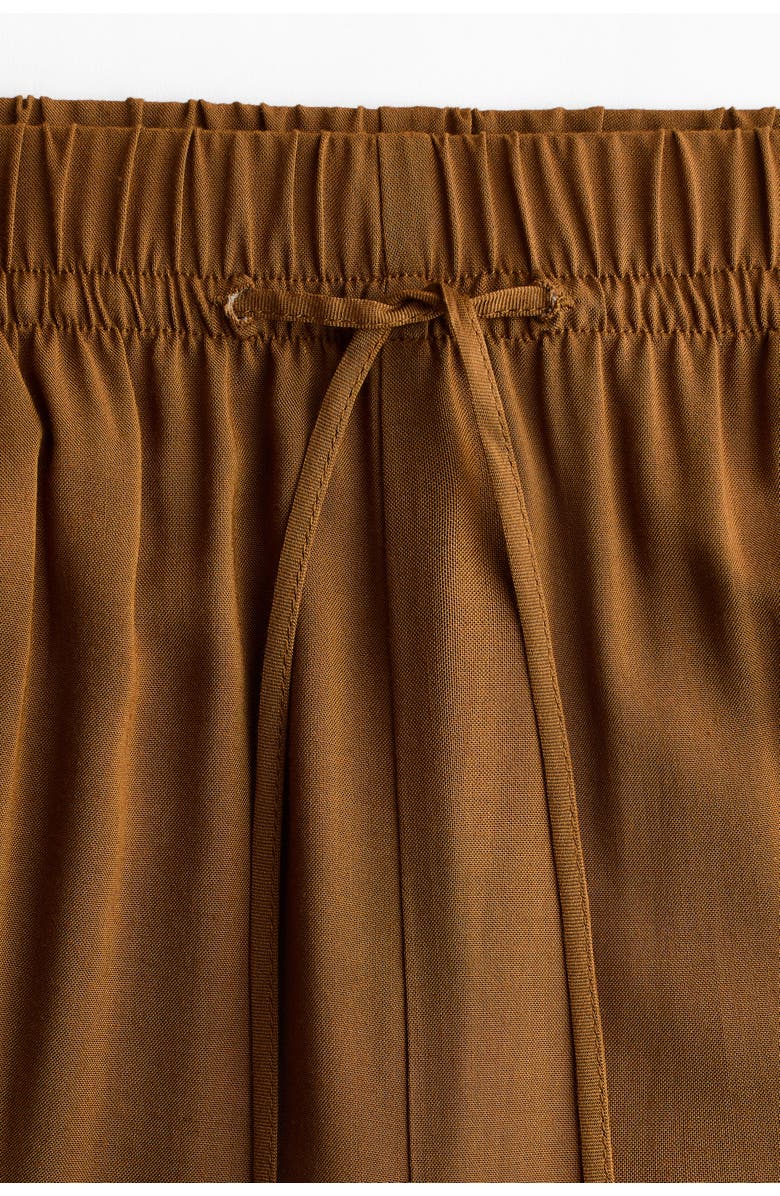 H&M Wide Pull-on Trousers, Alternate, color, Olive Green