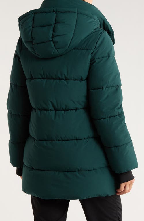 Bcbgeneration Water Resistant Hooded Puffer Jacket In Green