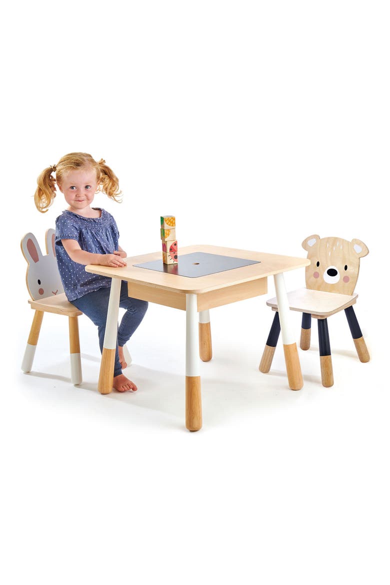 Forest Wooden Table & Chairs Playset, Alternate, color, MULTI
