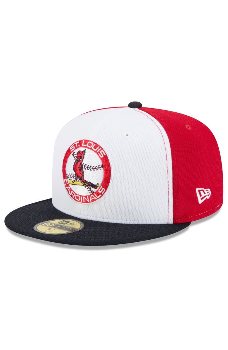 New Era Men's New Era Red/Black St. Louis Cardinals 2025 MLB Clubhouse 59FIFTY Fitted Hat, Alternate, color, 