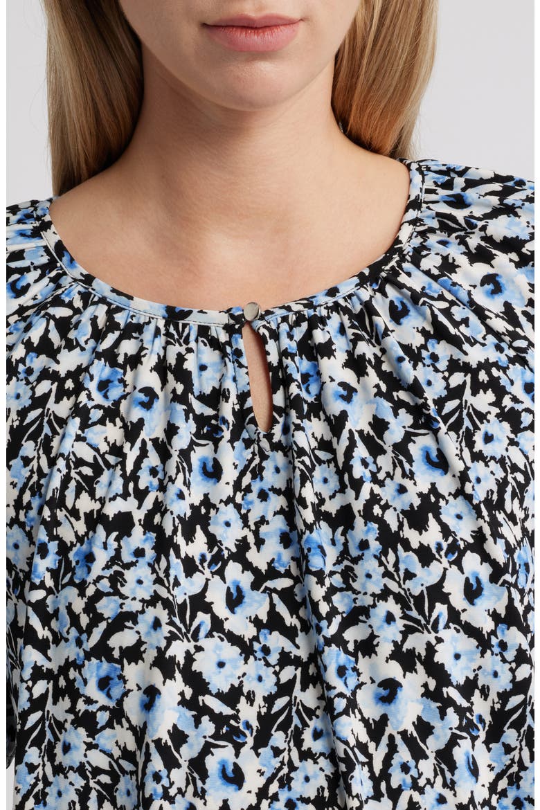 Floral Peasant Top, Alternate, color, BLUE YONDER MULTI