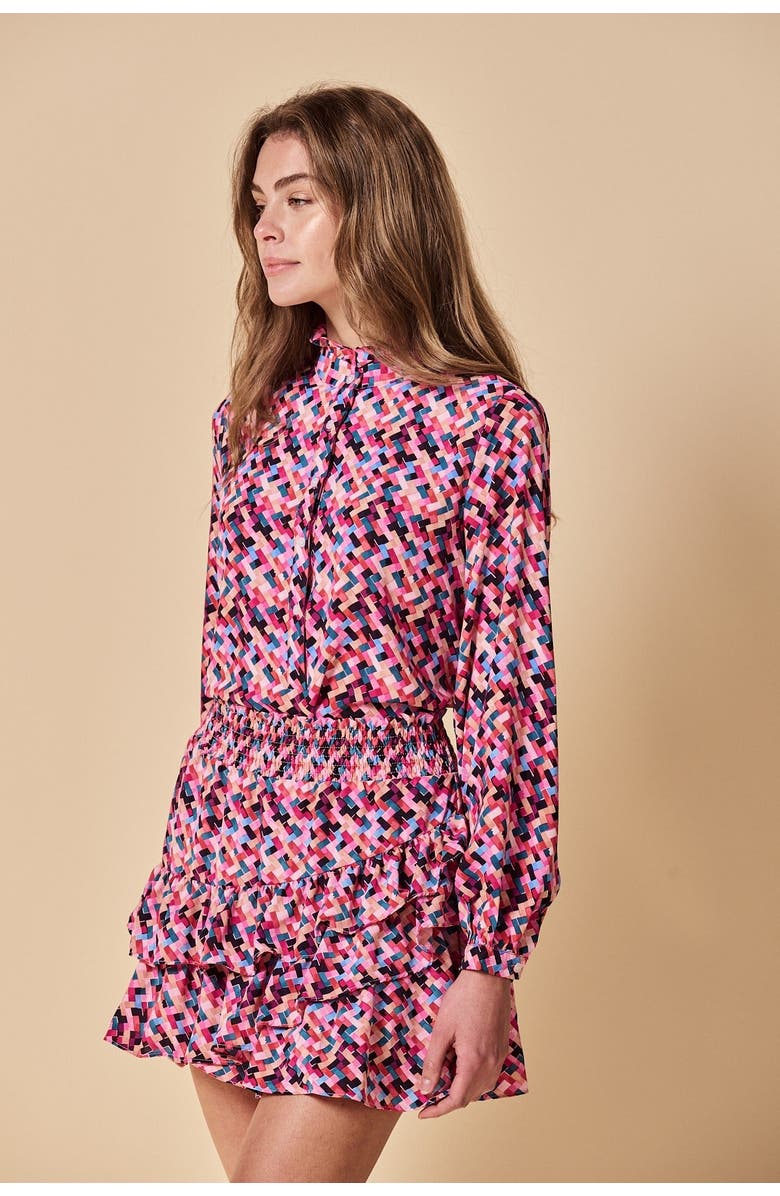 The Shirt by Rochelle Behrens The Mini Skirt, Alternate, color, Magenta Mix