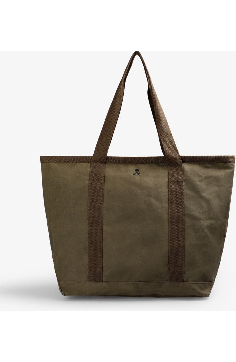 Scalpers Retro Waxed Bag, Main, color, Brown