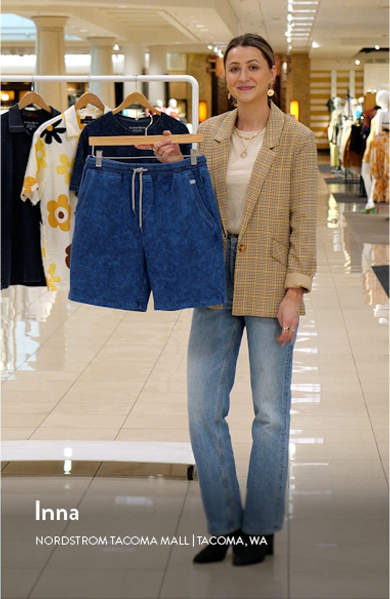 Acid Wash Fleece Shorts, sales video thumbnail