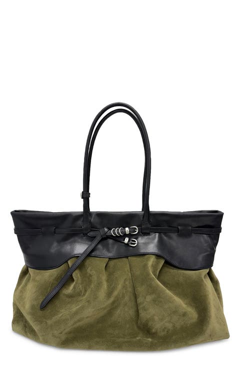 Soft Grandma Layered Leather Tote