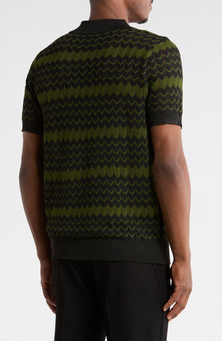 T.R. PREMIUM Slim Fit Polo Sweater, Alternate, color, Black
