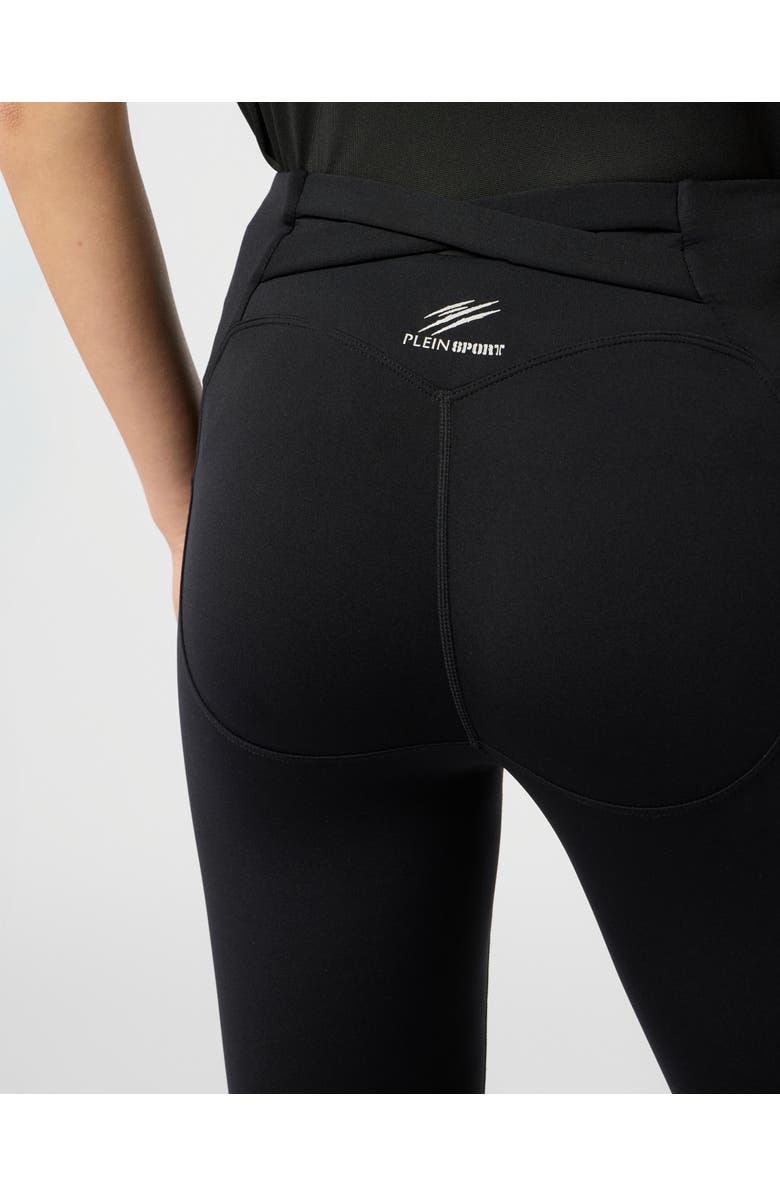 PLEIN SPORT Leggings Reflective Scratch Women, Alternate, color, Black