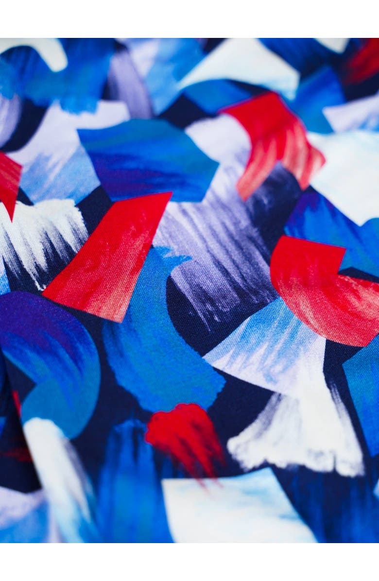 Kettlewell Long Sleeve Printed Wrap Dress, Alternate, color, Winter Geo