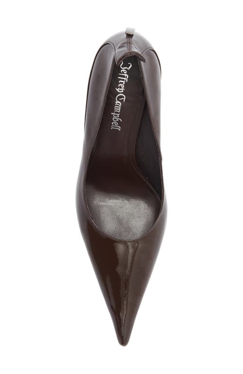 Jeffrey Campbell Freak Out Pointed Toe Pump In Brown