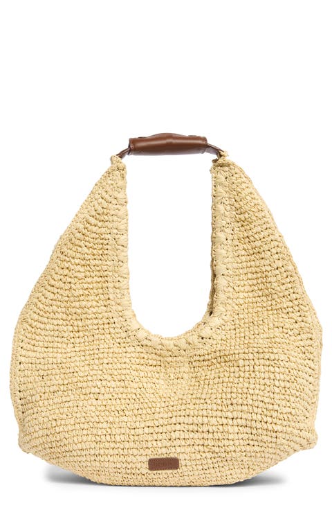 Woven Raffia Shoulder Bag