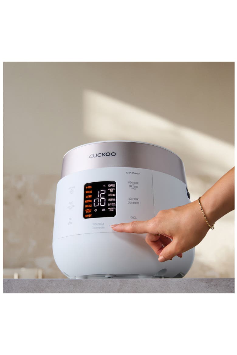 6-Cup Twin Pressure Rice Cooker, Alternate, color, WHITE