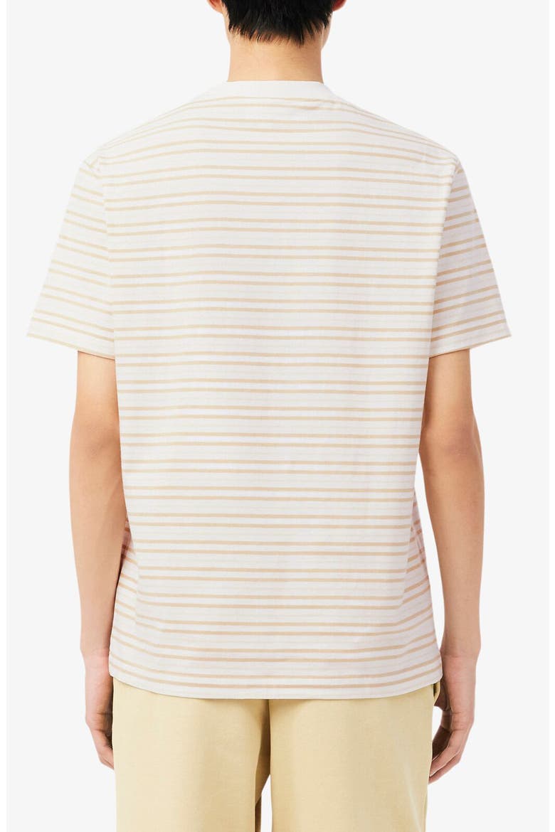 Essentials Stripe Cotton T-Shirt, Alternate, color, MILLET/ FLOUR