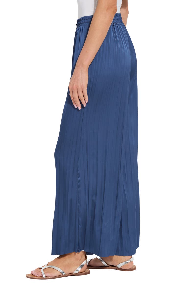 Packable Pleated Palazzo Pants, Alternate, color, CAPRI BLUE