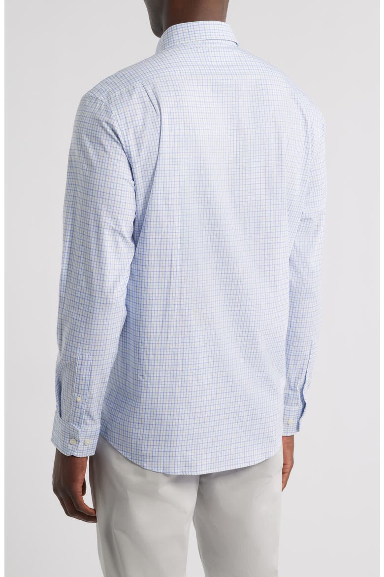 Briney Tattersall Check Everyday Performance Button-Up Shirt, Alternate, color, THISTLE