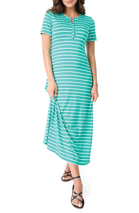 Henley Knit Maxi Dress