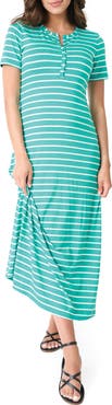 GIBSONLOOK Henley Knit Maxi Dress