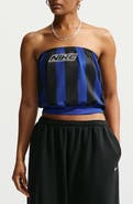 Nike Striped Sportswear Crop Tube Top
