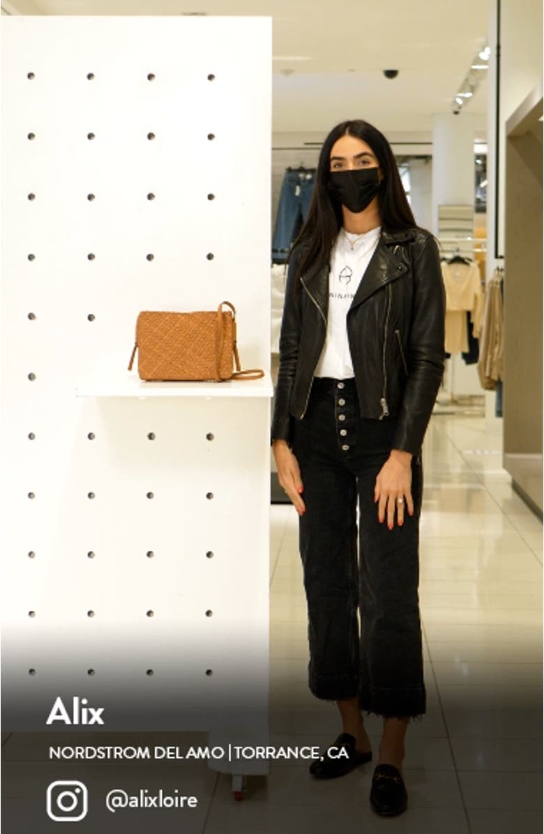 The Knotted Woven Leather Crossbody Bag, sales video thumbnail