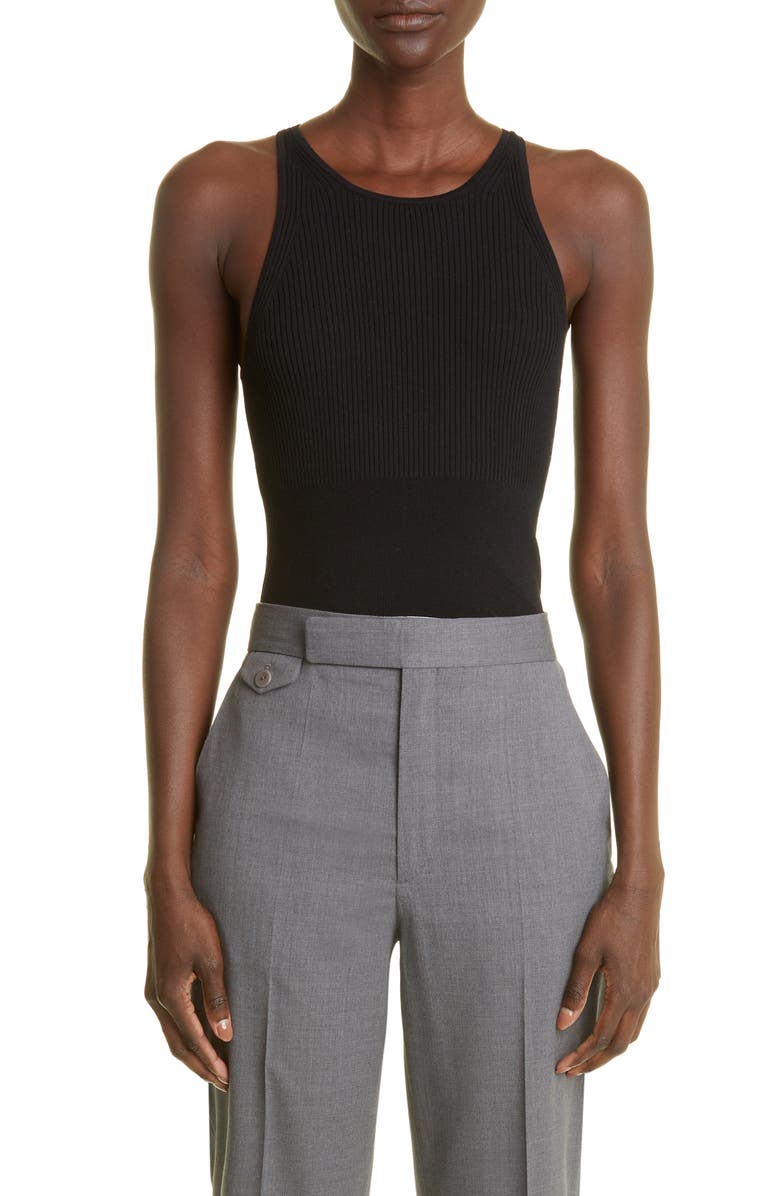 Maria McManus Mixed Rib Racerback Tank, Main, color, 