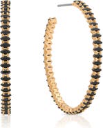 Ettika Dainty Marquise Cubic Zirconia Hoop Earrings