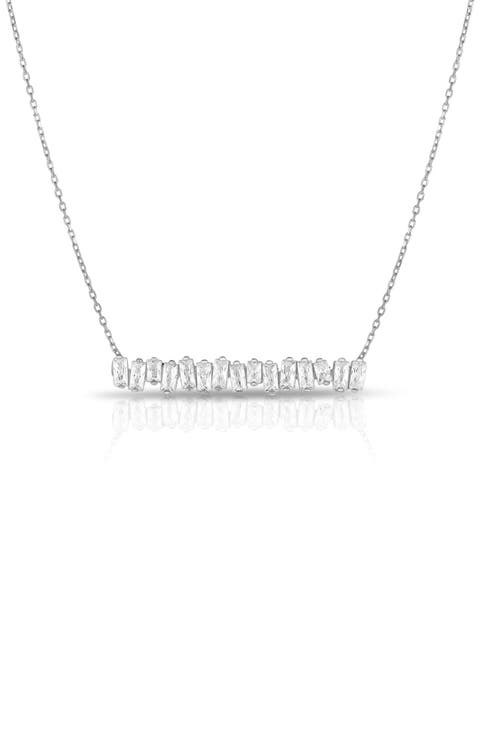 CZ Bar Necklace