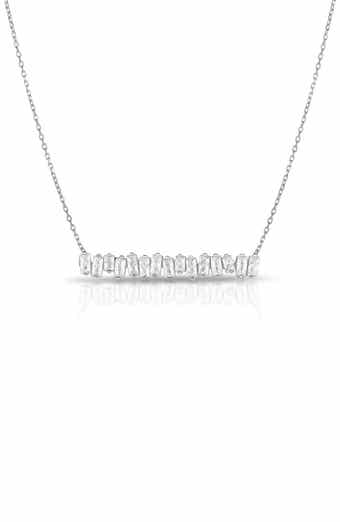 CZ Bar Necklace