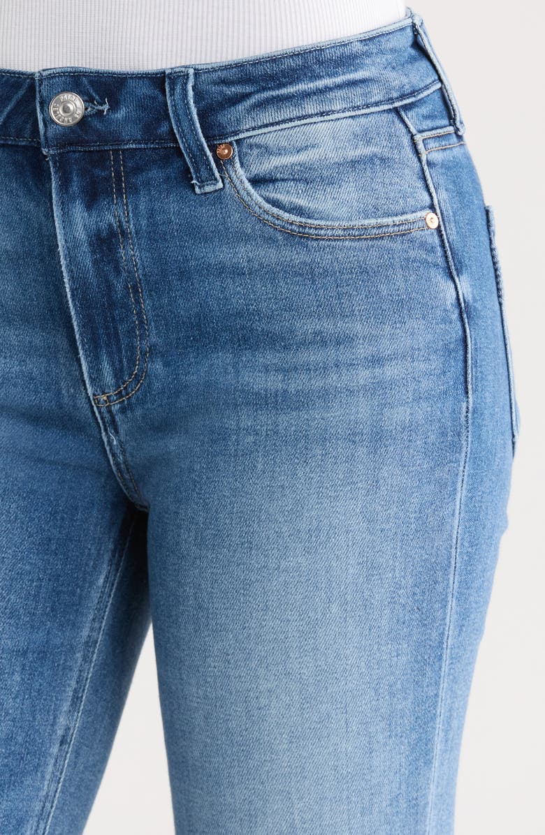 PAIGE Colette Raw Hem High Waist Crop Flare Jeans, Alternate, color, Showtime