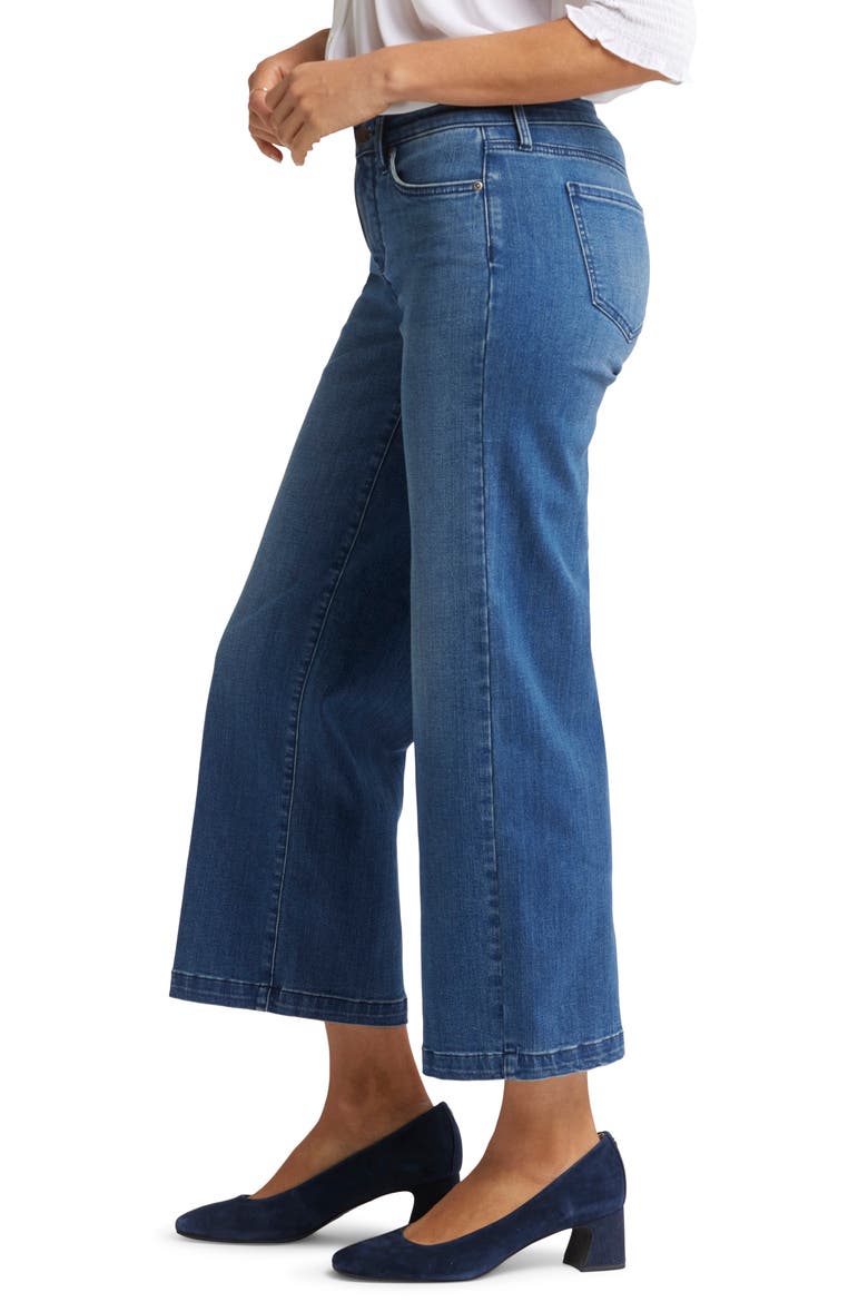 Teresa Ankle Wide Leg Jeans, Alternate, color, MISSION BLUE