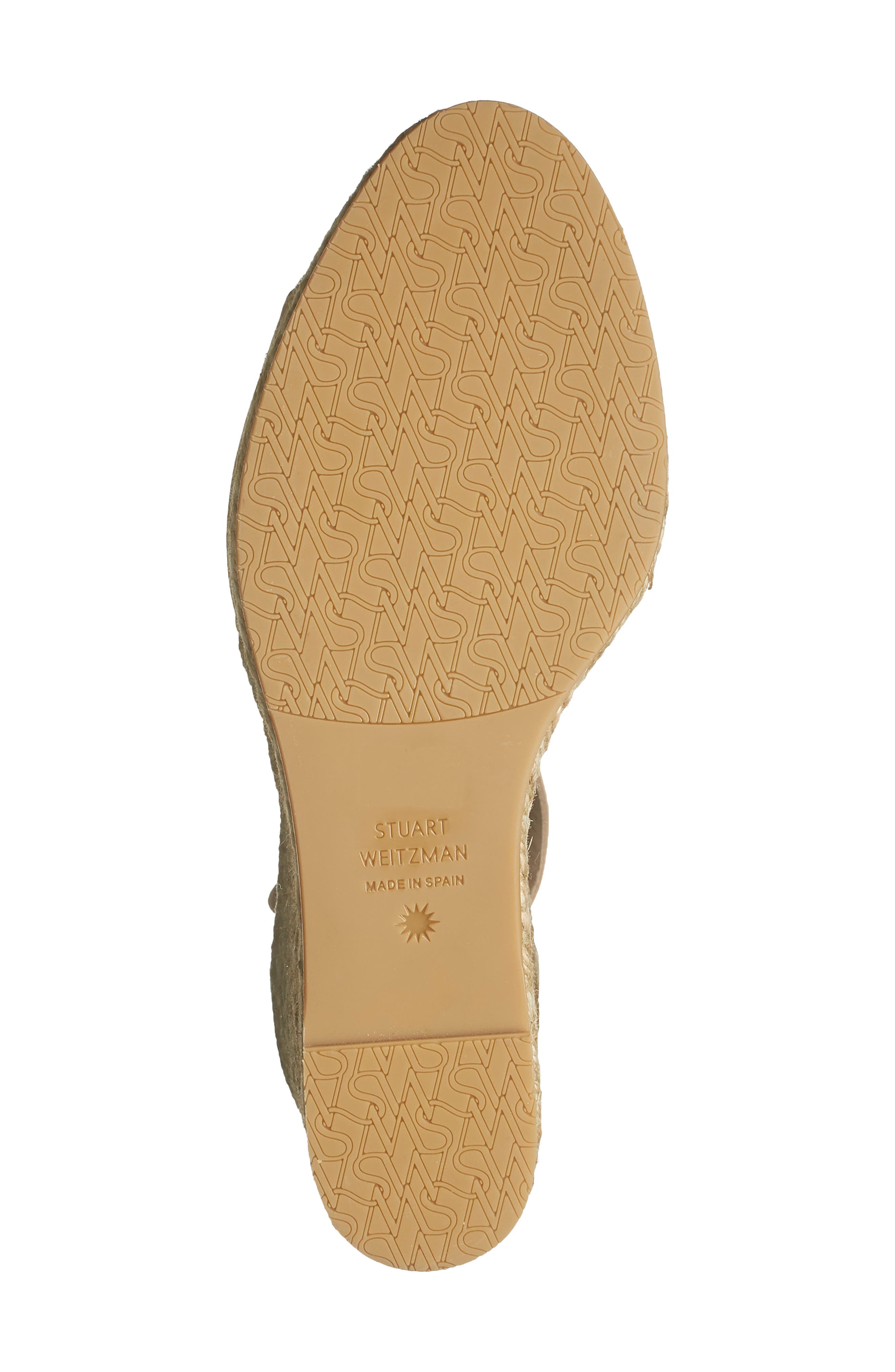 Stuart Weitzman Nudist Curve Espadrille Wedge Sandal, Alternate, color, 