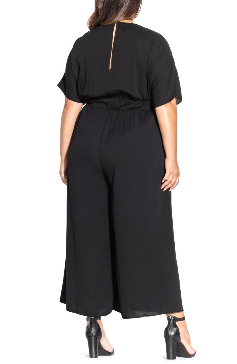 City Chic D-Ring Jumpsuit, Alternate, color,