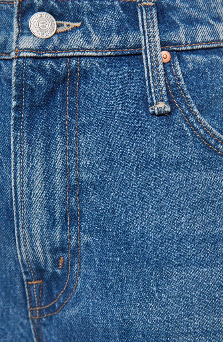 MOTHER Lil' Dodger Flood Jeans, Alternate, color, Green Thumb