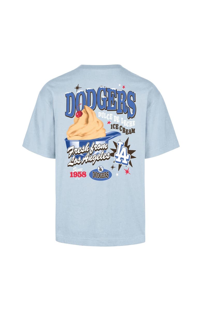 '47 Men's '47 Light Blue Los Angeles Dodgers Ice Cream Parlor Foundation T-Shirt, Alternate, color, 