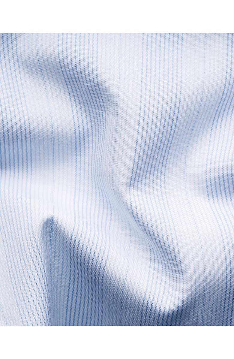 Eton Contemporray Fit Multi Stripe Poplin Dress Dress, Alternate, color, Medium Blue
