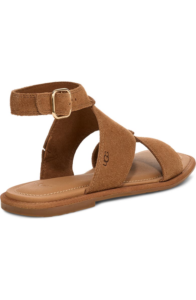 UGG<sup>®</sup> Delray Ankle Strap Sandal, Alternate, color, Chestnut