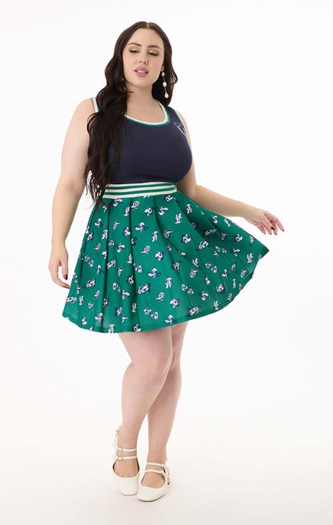 Plus Size Pleated Tennis Dress