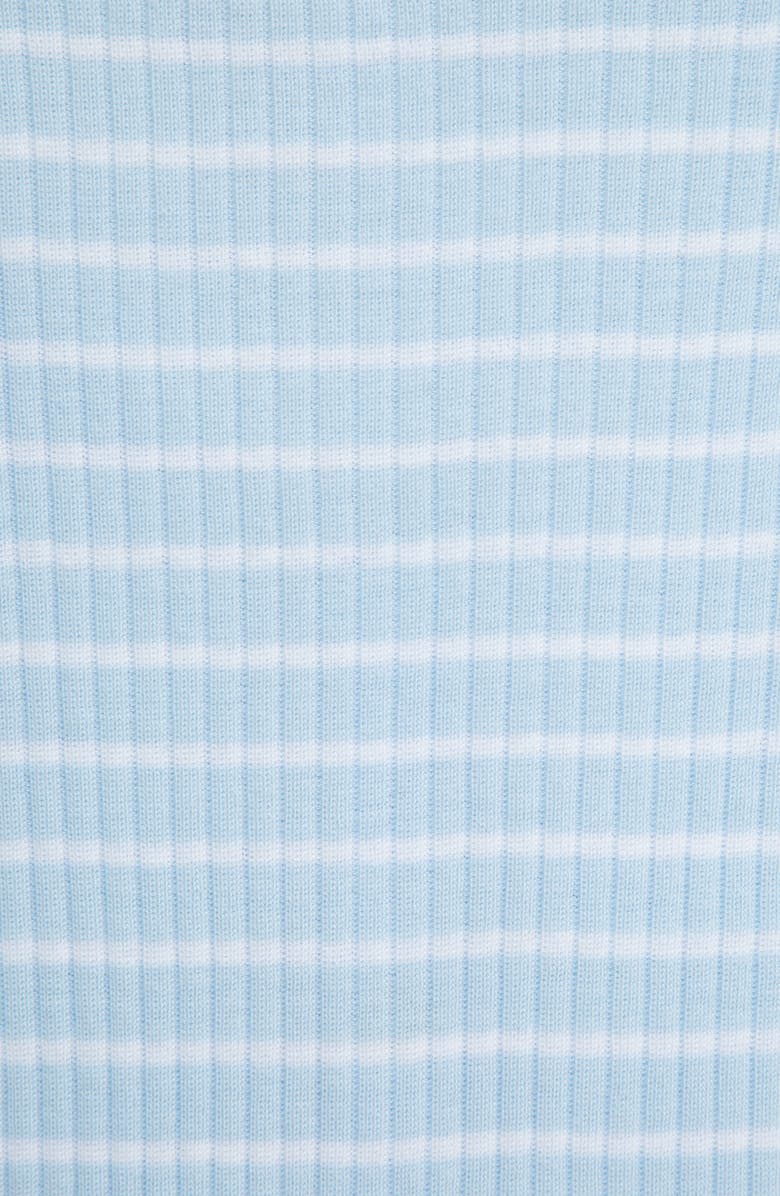 Little Me 2-Pack Safari Stripe Organic Cotton Rompers, Alternate, color, Blue