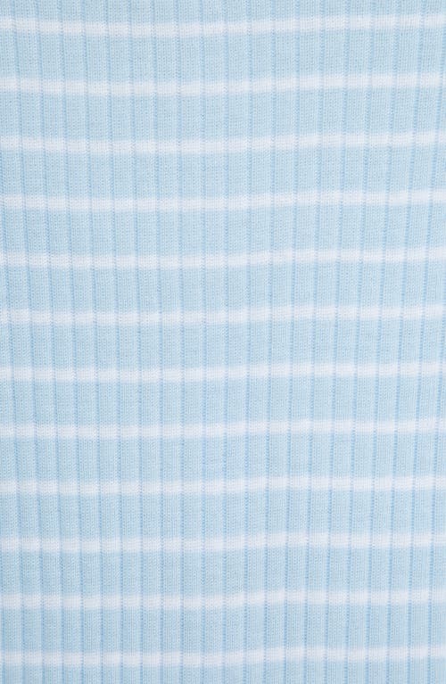 Shop Little Me 2-pack Safari Stripe Organic Cotton Rompers In Blue