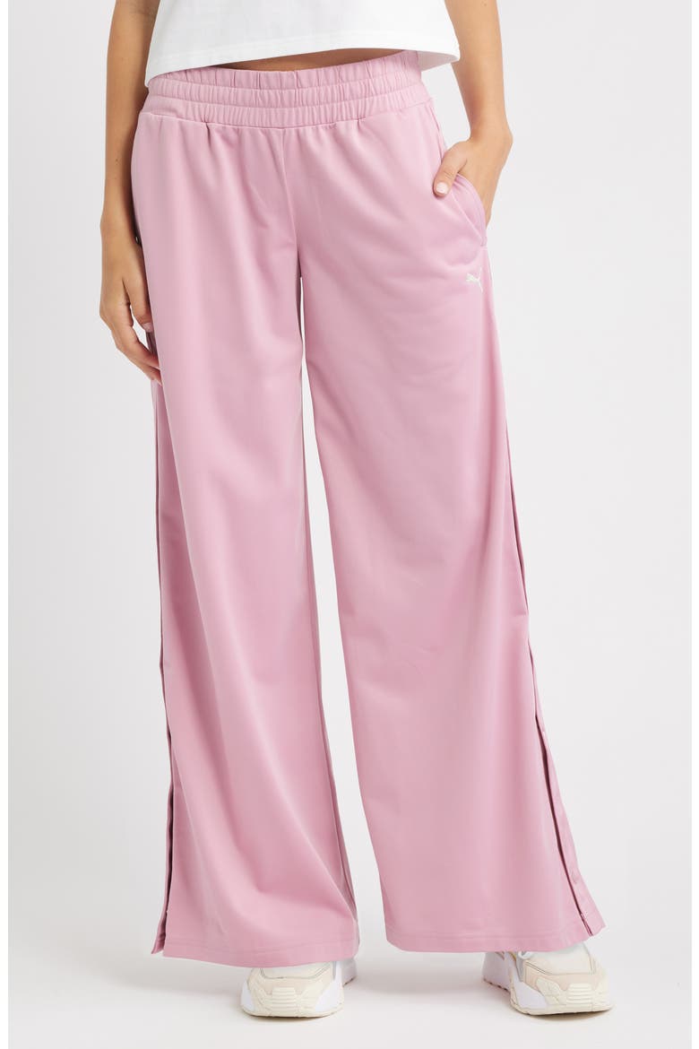 Low Rise Popper Side Snap Pants, Main, color, POISED PINK