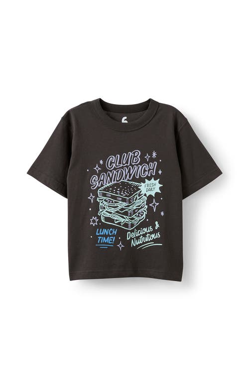 Cotton On Kids Kid's Jonny Short Sleeve Graphic Print Tee In Black