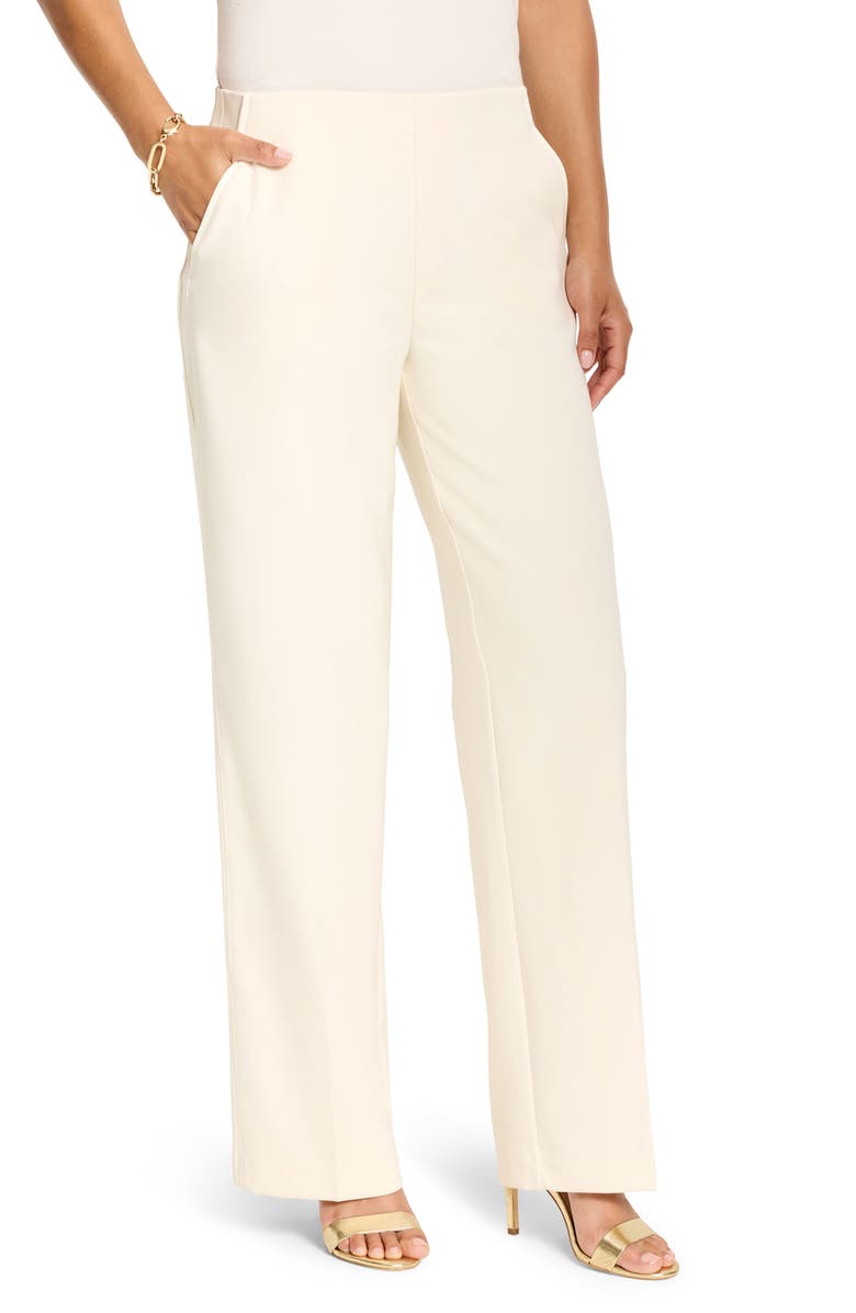 NIC+ZOE Lenox Wide Leg Stretch Pants, Main, color, Classic Cream
