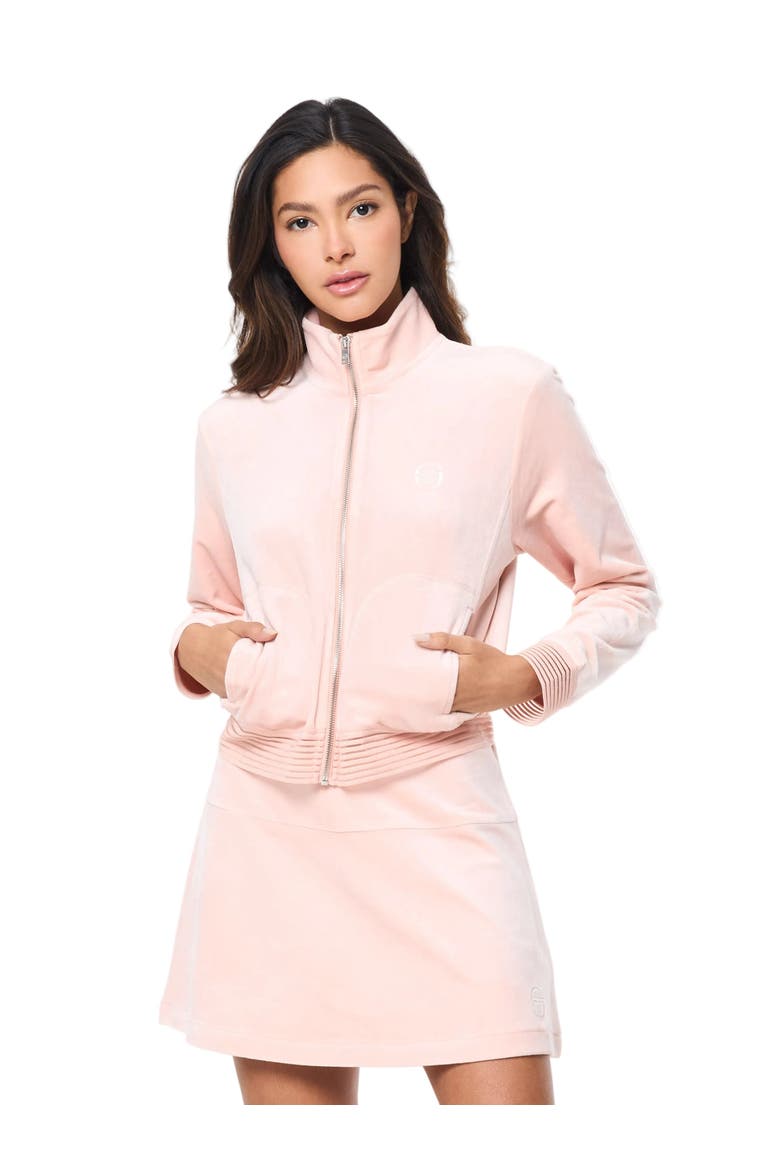 Piera Velour Track Jacket, Main, color, EVENING SAND