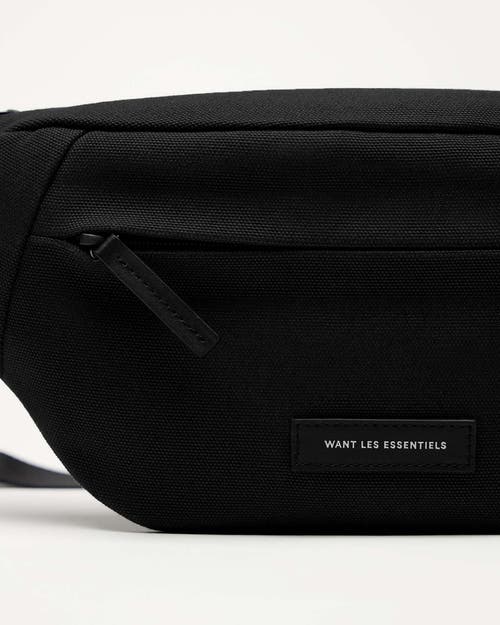 Want Les Essentiels De La Vie Atlin Canvas Belt Bag In Black