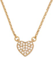Kate Spade New York Pavé Heart Mini Pendant Necklace
