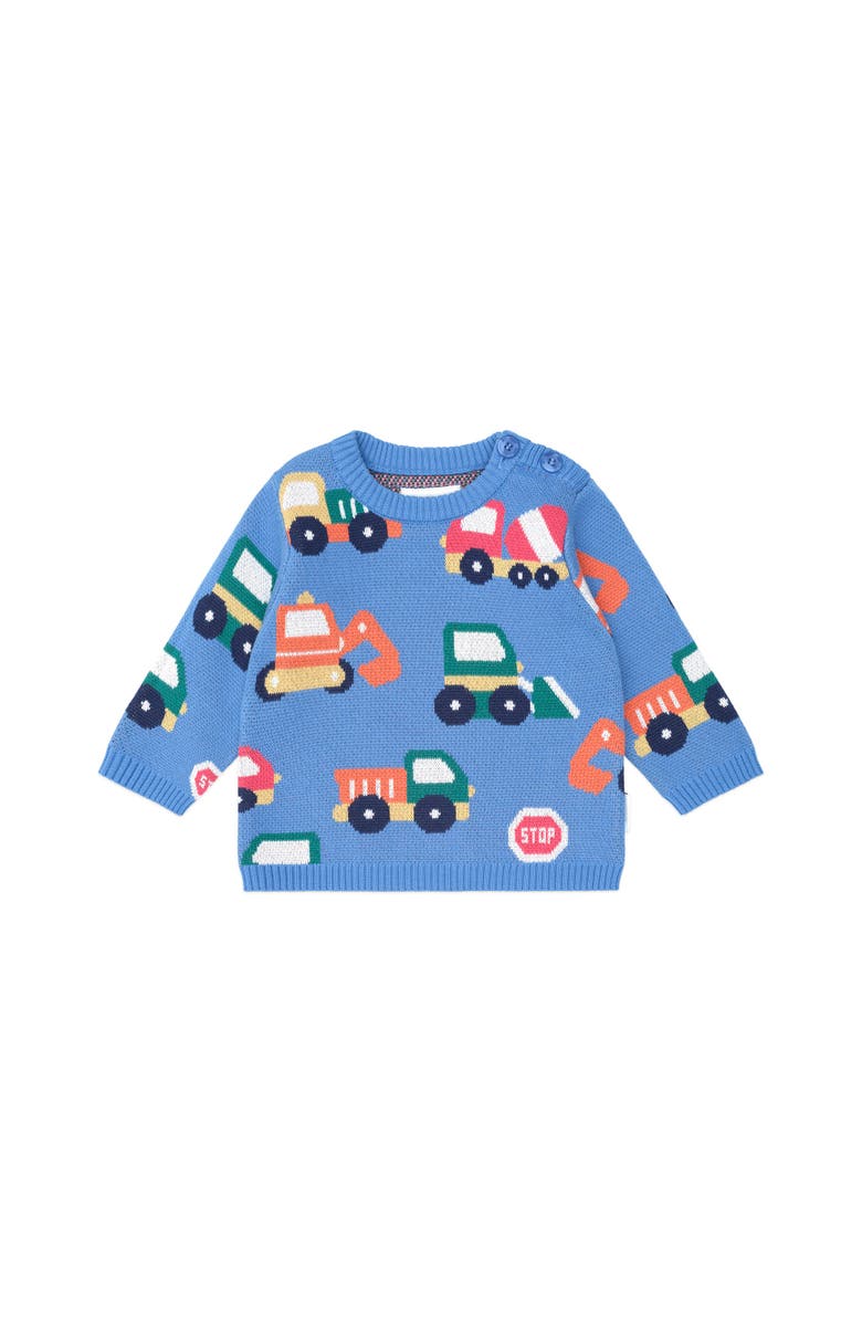 Huxbaby Construction Pullover, Main, color, Nautical