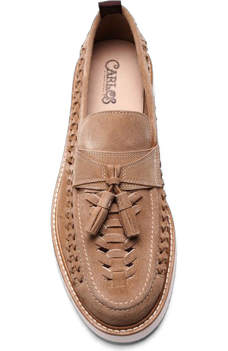 CARLOS SANTANA Zenith Tassel Loafer, Alternate, color, Sand Suede